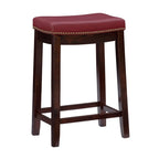 Tabouret de comptoir sans dossier Linon Willamette en similicuir