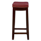 Tabouret de comptoir sans dossier Linon Willamette en similicuir