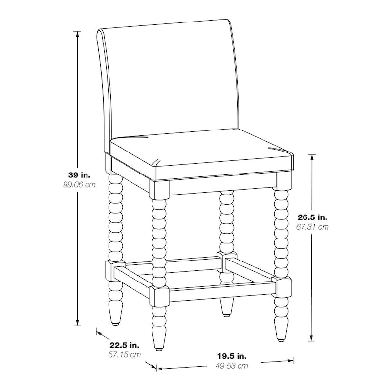 Sgabello Abbott 26 a mandrino