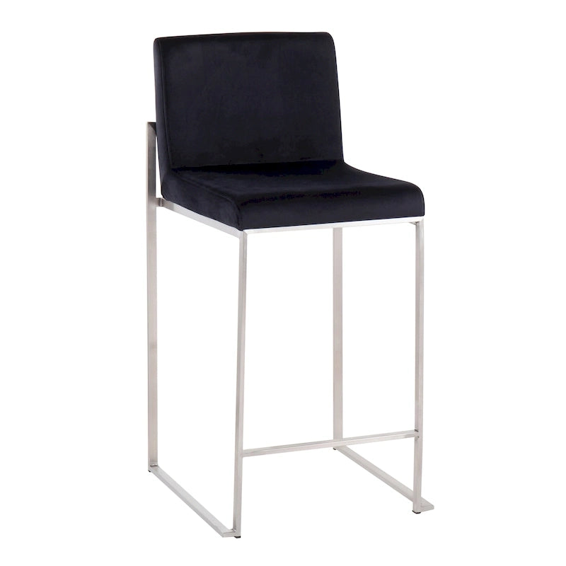 Sgabello da bancone alto Silver Orchid Forrest - Set da 2