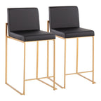 Sgabello da bancone alto Silver Orchid Forrest - Set da 2