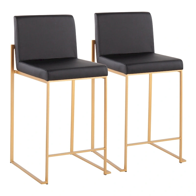 Sgabello da bancone alto Silver Orchid Forrest - Set da 2
