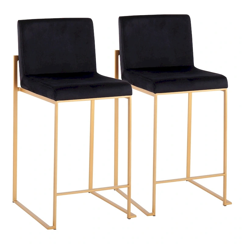 Sgabello da bancone alto Silver Orchid Forrest - Set da 2