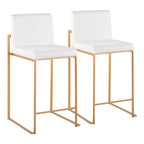 Sgabello da bancone alto Silver Orchid Forrest - Set da 2