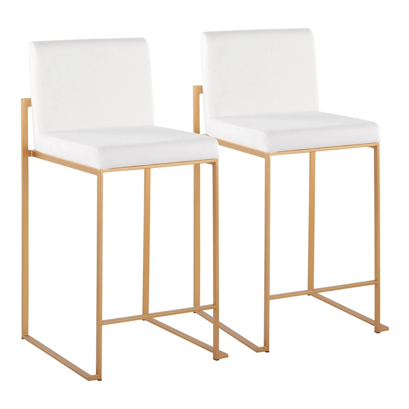 Sgabello da bancone alto Silver Orchid Forrest - Set da 2