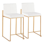 Sgabello da bancone alto Silver Orchid Forrest - Set da 2