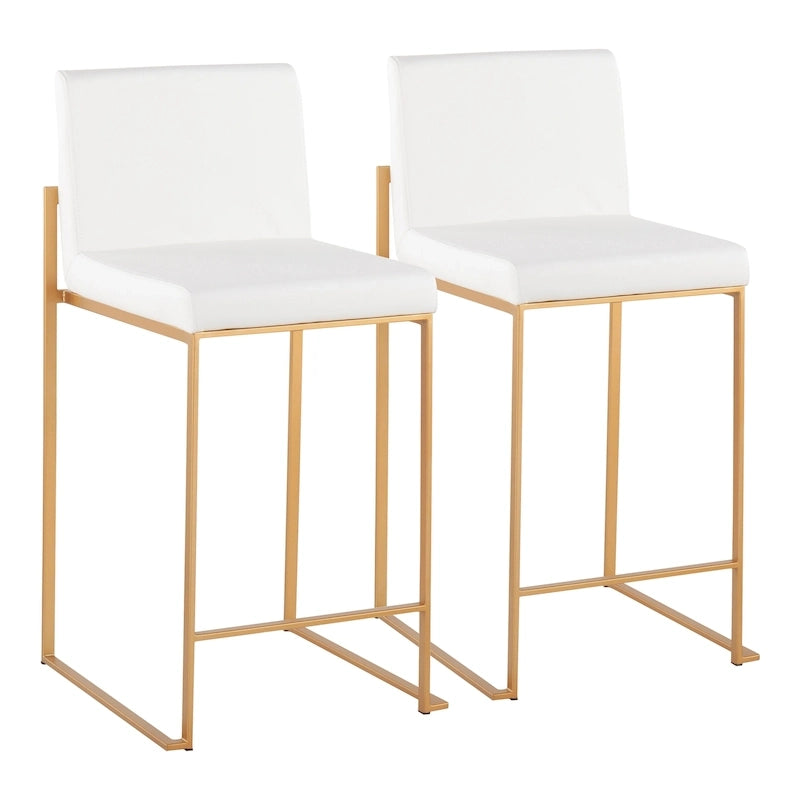 Sgabello da bancone alto Silver Orchid Forrest - Set da 2