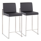 Sgabello da bancone alto Silver Orchid Forrest - Set da 2