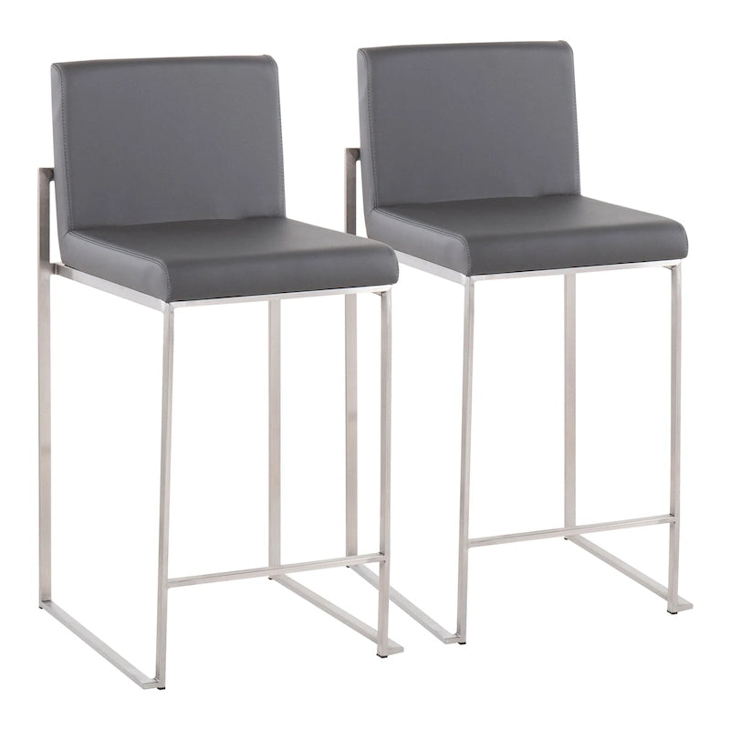 Sgabello da bancone alto Silver Orchid Forrest - Set da 2