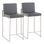 Sgabello da bancone alto Silver Orchid Forrest - Set da 2