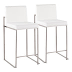 Sgabello da bancone alto Silver Orchid Forrest - Set da 2