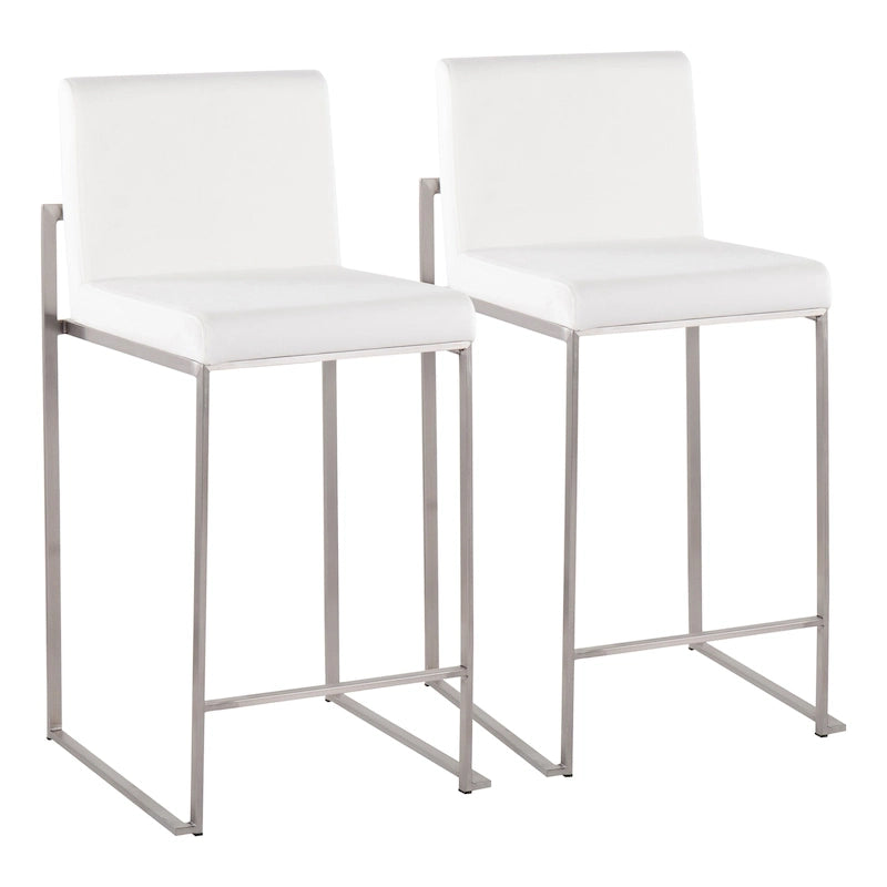 Sgabello da bancone alto Silver Orchid Forrest - Set da 2