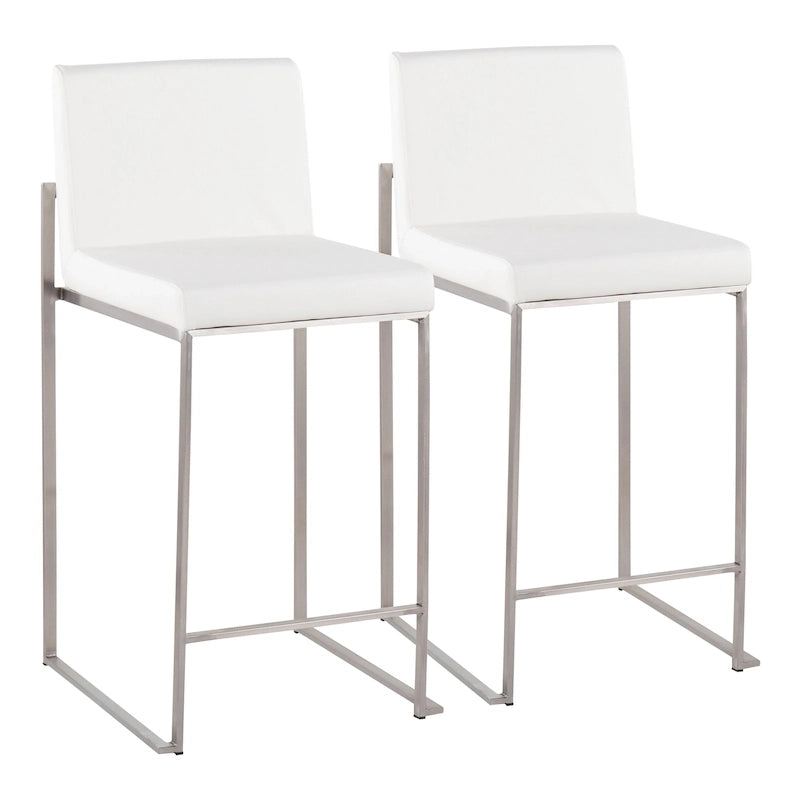 Sgabello da bancone alto Silver Orchid Forrest - Set da 2
