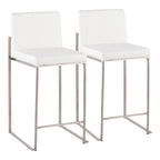 Sgabello da bancone alto Silver Orchid Forrest - Set da 2