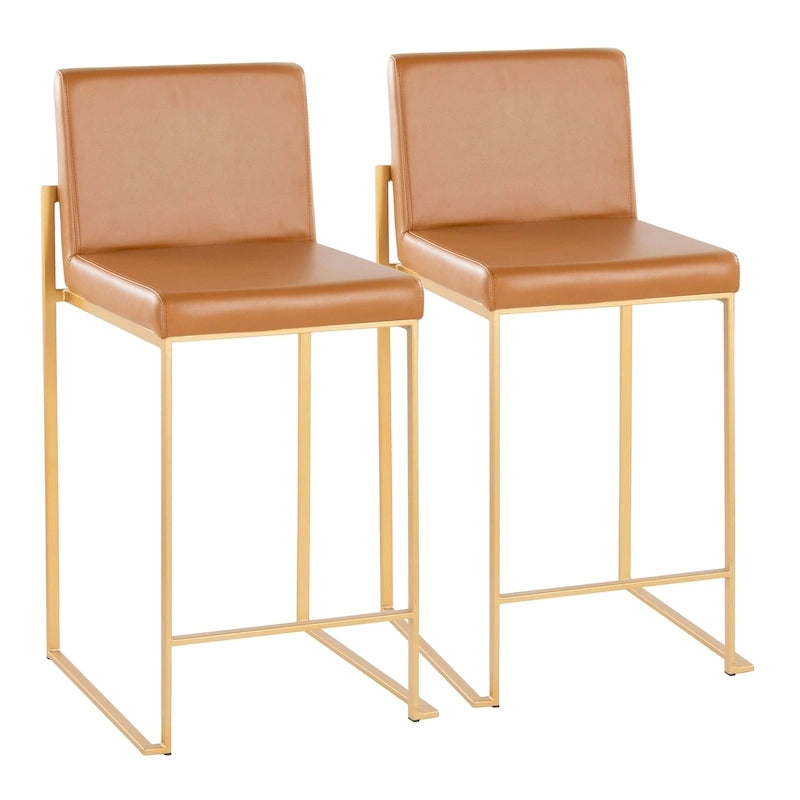 Sgabello da bancone alto Silver Orchid Forrest - Set da 2