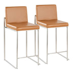 Sgabello da bancone alto Silver Orchid Forrest - Set da 2
