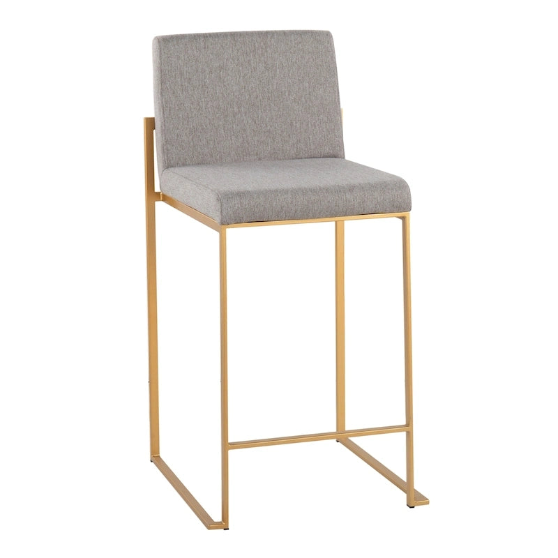 Sgabello da bancone alto Silver Orchid Forrest - Set da 2