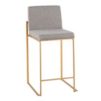 Sgabello da bancone alto Silver Orchid Forrest - Set da 2