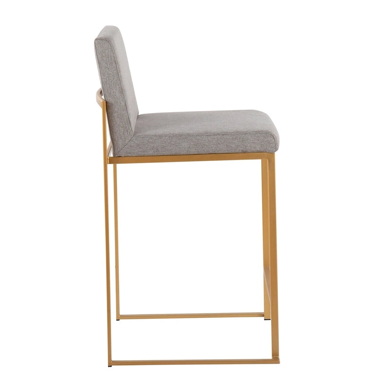 Sgabello da bancone alto Silver Orchid Forrest - Set da 2