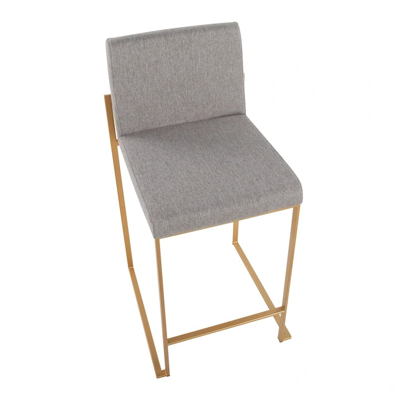 Sgabello da bancone alto Silver Orchid Forrest - Set da 2