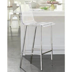 Sgabelli da Bar Astrid in Acrilico 66 cm