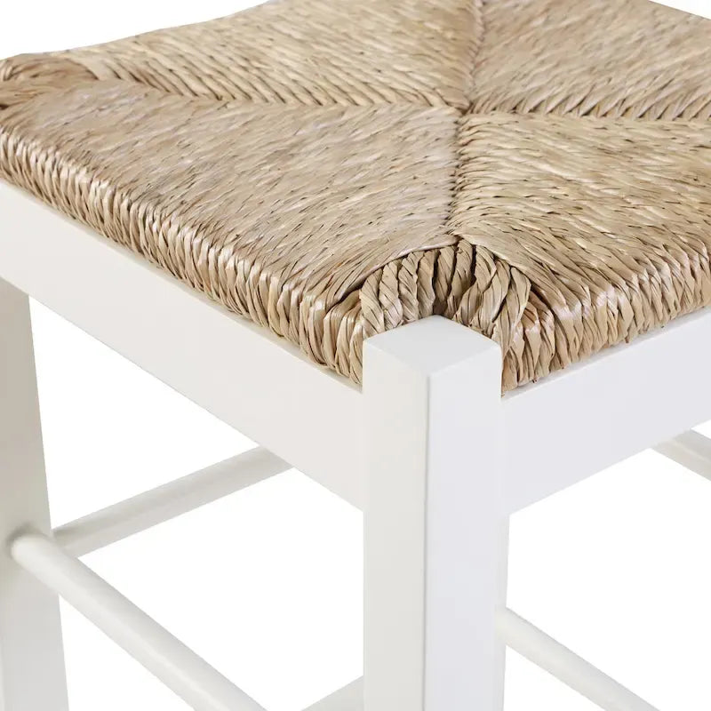 Sgabello da bar quadrato Slaot Woven da 29 pollici