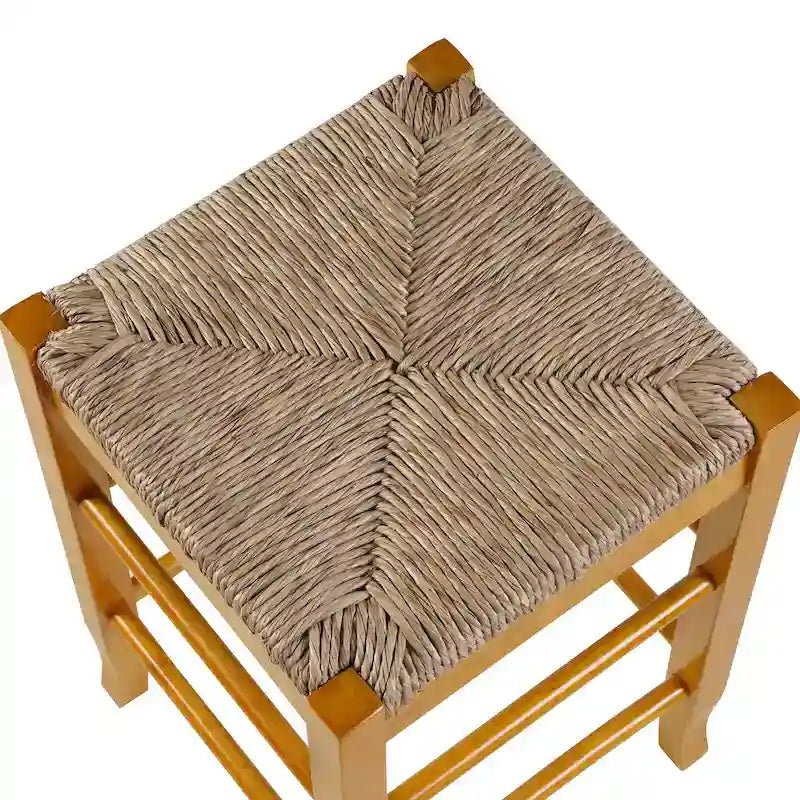 Sgabello da bar quadrato Slaot Woven da 29 pollici