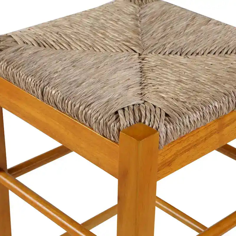 Sgabello da bar quadrato Slaot Woven da 29 pollici