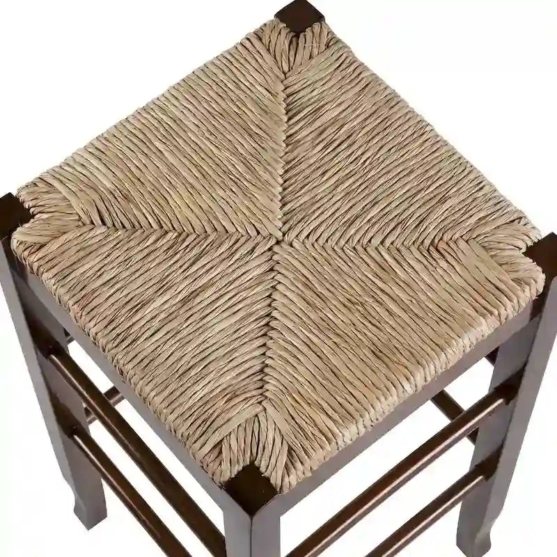 Sgabello da bar quadrato Slaot Woven da 29 pollici