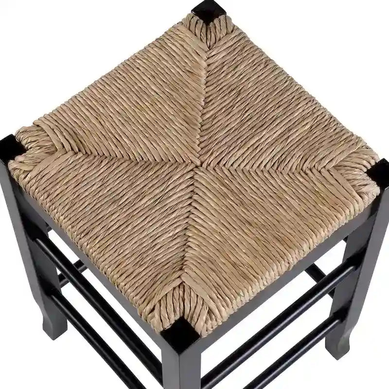 Sgabello da bar quadrato Slaot Woven da 29 pollici