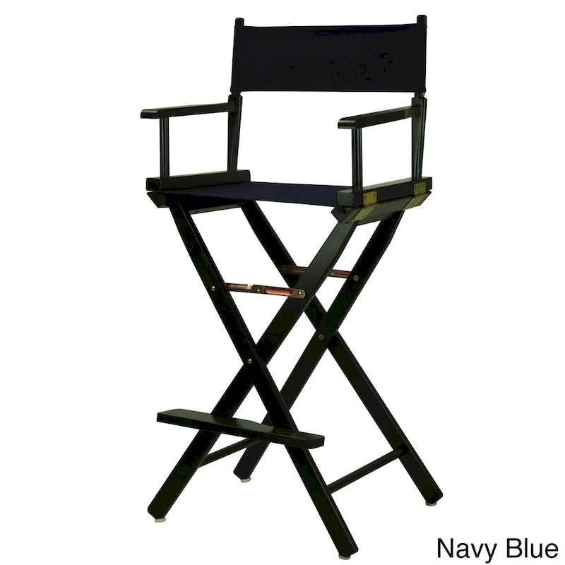 Chaise de réalisateur 30 pouces à armature noire