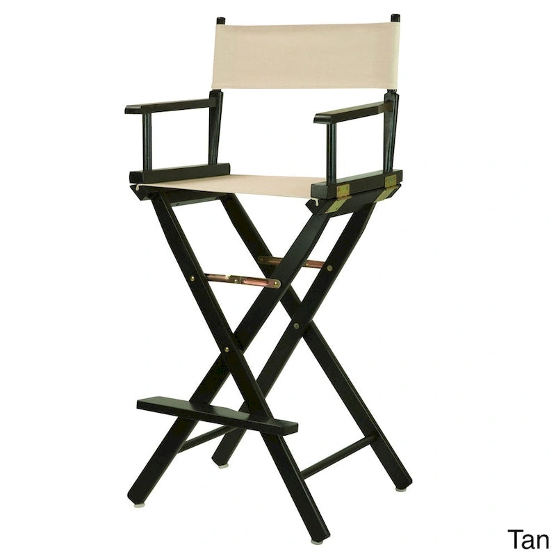 Chaise de réalisateur 30 pouces à armature noire