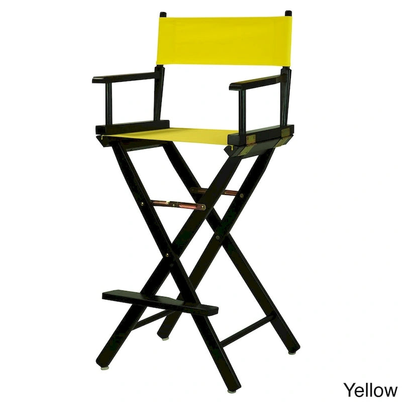 Chaise de réalisateur 30 pouces à armature noire