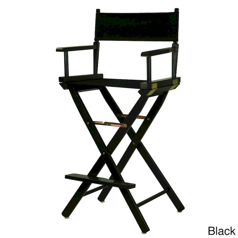 Chaise de réalisateur 30 pouces à armature noire