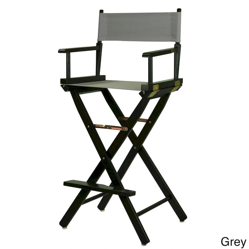 Chaise de réalisateur 30 pouces à armature noire