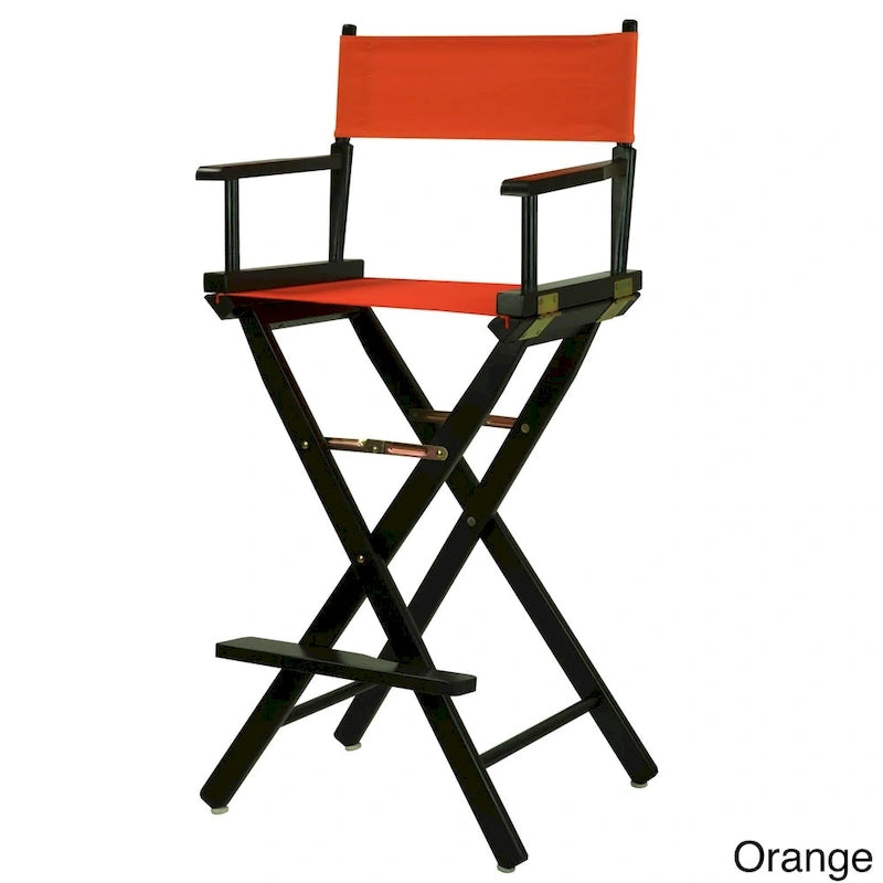 Chaise de réalisateur 30 pouces à armature noire