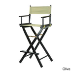 Chaise de réalisateur 30 pouces à armature noire