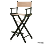 Chaise de réalisateur 30 pouces à armature noire