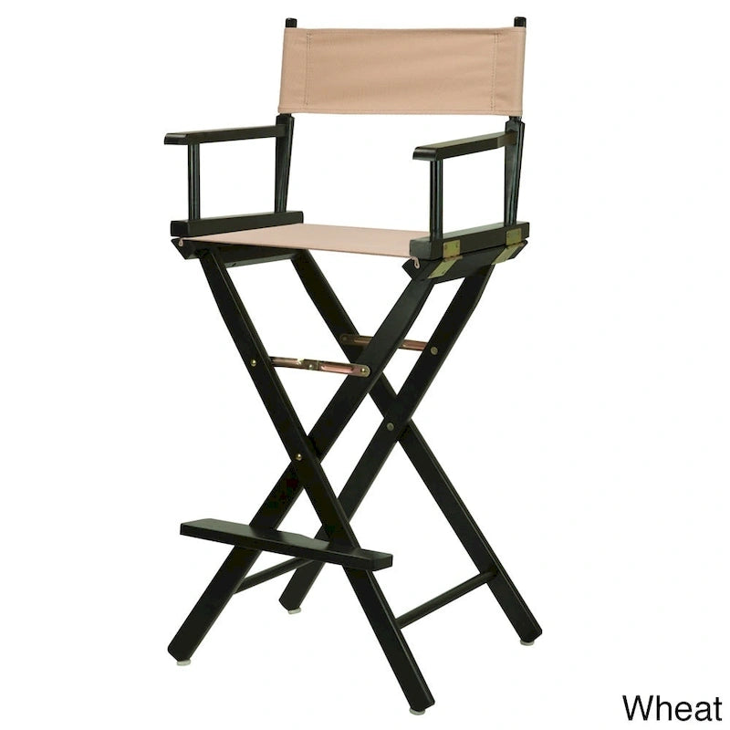 Chaise de réalisateur 30 pouces à armature noire