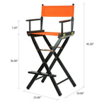 Chaise de réalisateur 30 pouces à armature noire