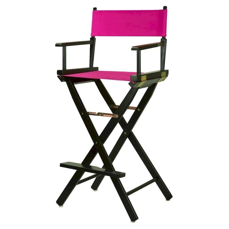 Chaise de réalisateur 30 pouces à armature noire