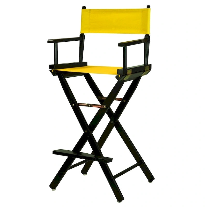 Chaise de réalisateur 30 pouces à armature noire