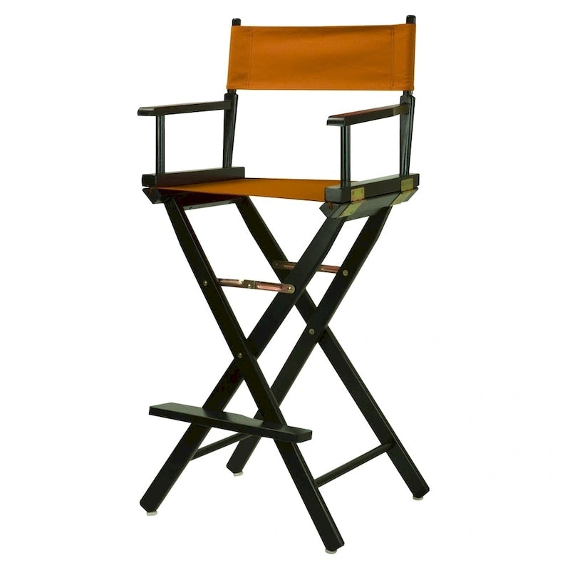 Chaise de réalisateur 30 pouces à armature noire