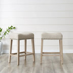 Tabourets de bar sans dossier en forme de selle The Gray Barn Barish (lot de 2)