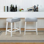 Tabourets de bar sans dossier en forme de selle The Gray Barn Barish (lot de 2)