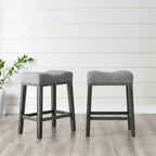 Tabourets de bar sans dossier en forme de selle The Gray Barn Barish (lot de 2)