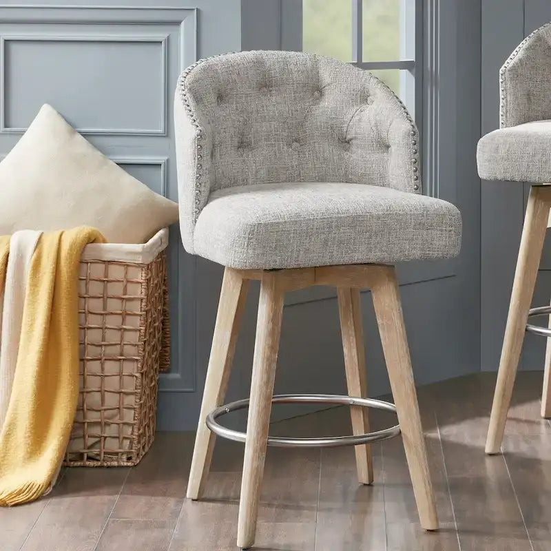 Tabouret de comptoir pivotant à 360 degrés Madison Park Boyle de 66 cm de haut