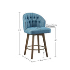 Tabouret de comptoir pivotant à 360 degrés Madison Park Boyle de 66 cm de haut