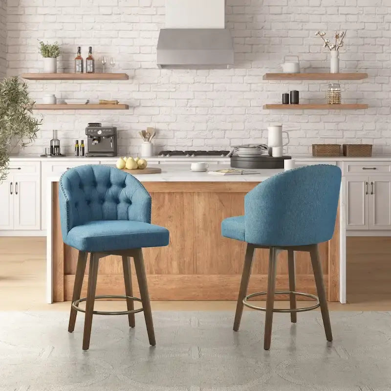 Tabouret de comptoir pivotant à 360 degrés Madison Park Boyle de 66 cm de haut