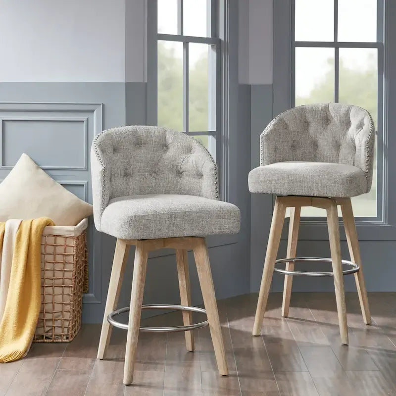 Tabouret de comptoir pivotant à 360 degrés Madison Park Boyle de 66 cm de haut